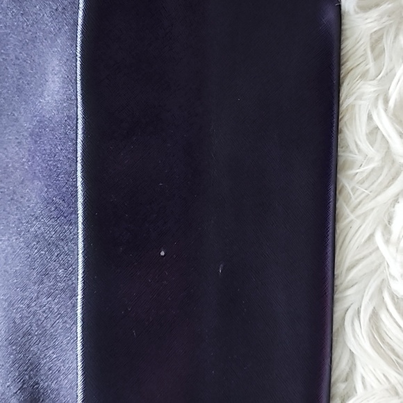 Bath & Body Works Shiny Navy Tote Bag with Gold Sparkle Pouch - Picture 5 of 12